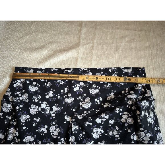 Victoria’s Secret Pink Ultimate High Waisted‎ Black Floral Legging Size Large - Picture 5 of 9